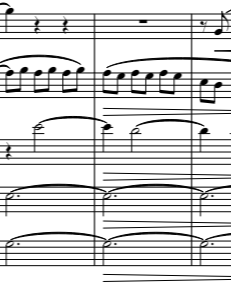 a music score