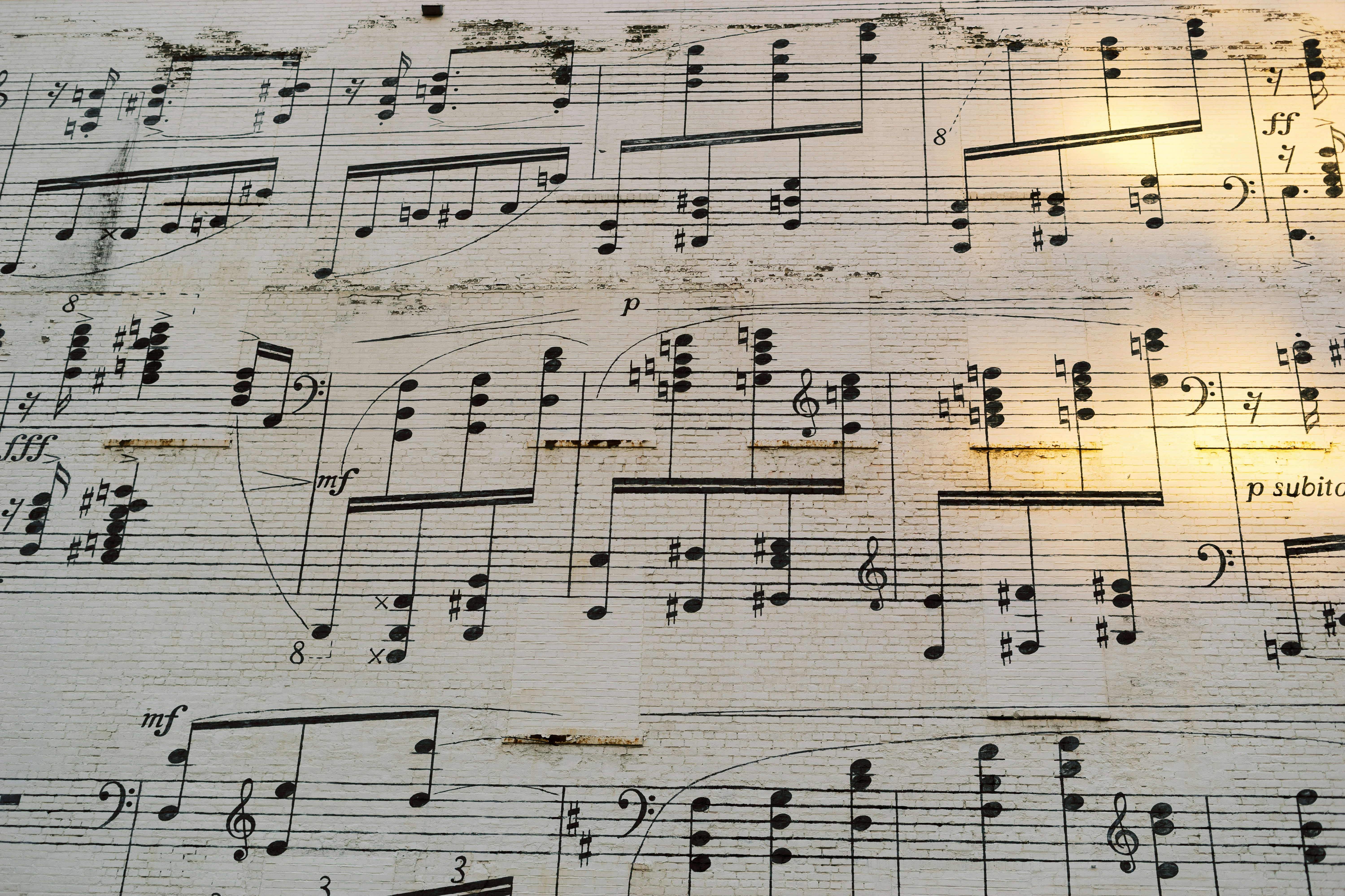A picture of a music score